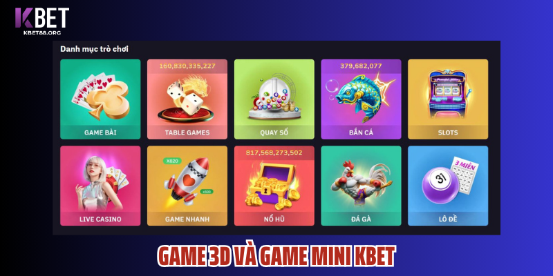 Game 3D và Game Mini